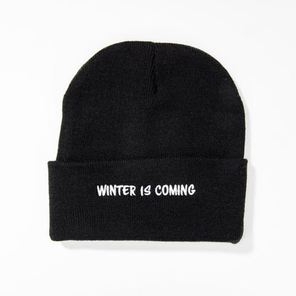 Thirty-nine wit op zwart beanie winter is coming